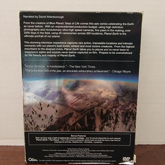 DVD Planet Earth The Complete Series 5 Disc Set w/ outter sleeve - Picture 2 of 4